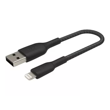 Cavo intrecciato USB-Lightning 15cm nero