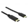 Cavo USB DeLOCK 2m USB2.0-C USB2.0 Micro-B nero