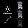 Neon Lights MANTA SNL114MT bulldog con occhiali insegna neon