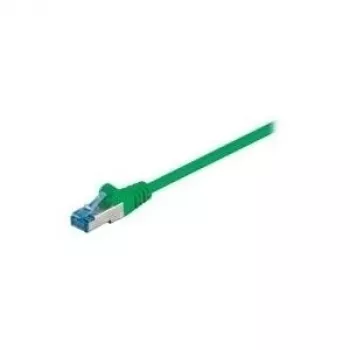 Cavo patch Wentronic Goobay CAT 6a, S/FTP (PiMF), verde, 1 m - LSZH senza alogeni, rame (93681)