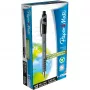 Paper Mate Flexgrip Ultra - clip - penna a sfera retrattile con clip - nero - 12 pezzi - media