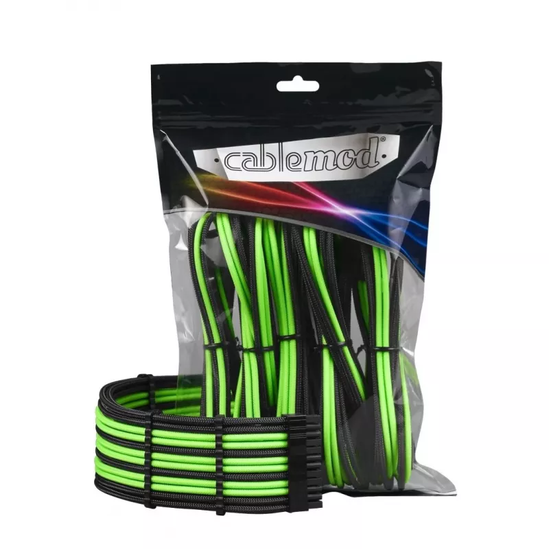 Cavo di alimentazione interno CableMod CM-PCAB-BKIT-NKKLG-3PK-R nero verde