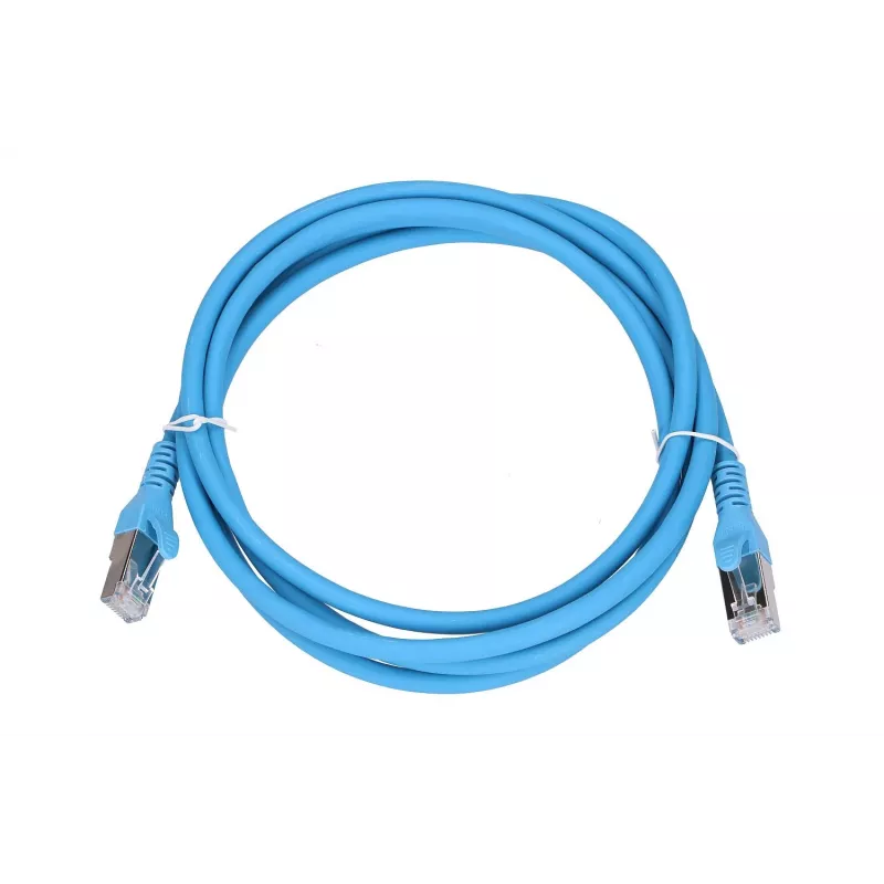 Extralink cavo patch LAN Cat.6A S/FTP 2m, cavo di rete in rame twisted pair 10Gbit/s