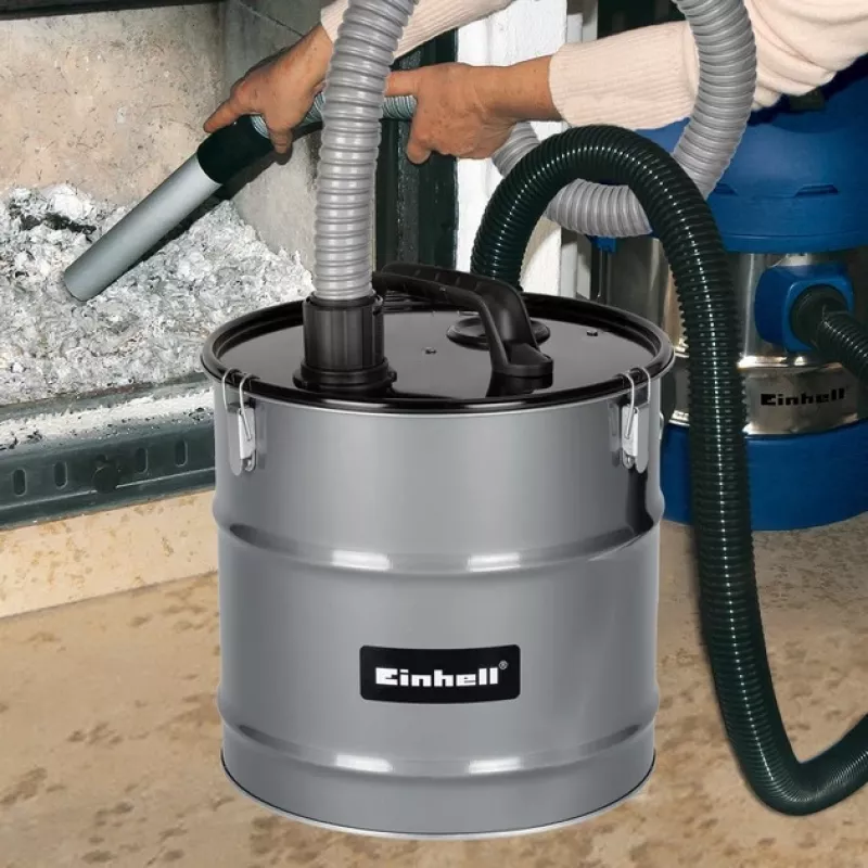 Einhell AFF 18 Filtro fine per cenere, 18 L, Nero/Grigio