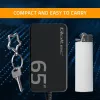 Caricabatterie QOLTEC 65W GaN Super Fast sottile PD 5-20V 3,25A USB-C
