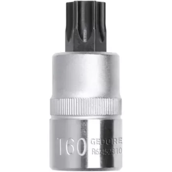 Inserti a bussola per cacciavite Red TORX, 1/2 cromo, T 50