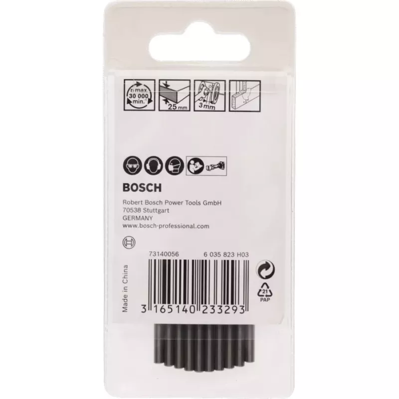 Punta da taglio Bosch 2608620201 3,2 mm per fresatrice Rotocut — 10 pz.