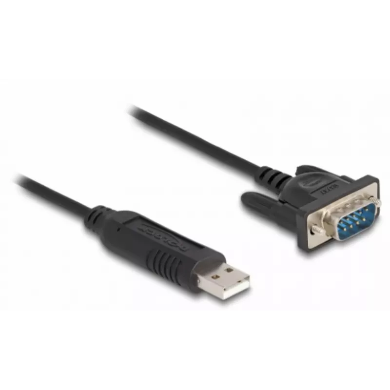 DeLOCK adattatore USB 2.0 su seriale RS-232 50 cm FTDI nero