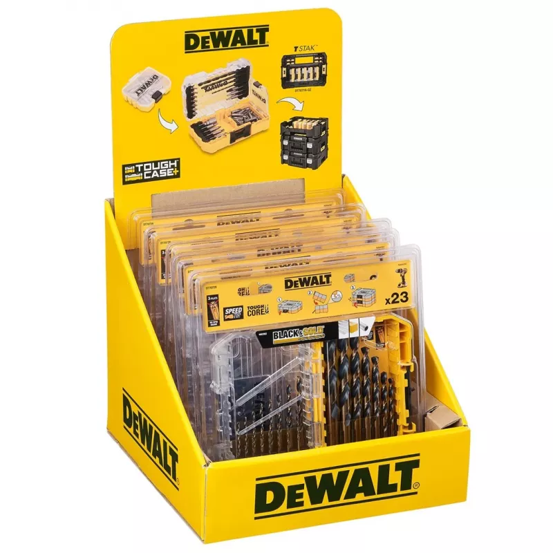 Set di punte per metallo da 23 pz. NERO & ORO DT70729-QZ