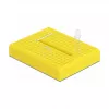 Breadboard DELOCK 18320 — scheda di prototipazione in plastica, giallo, 36×46×10 mm