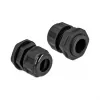 Passacavo DeLOCK 60385 nero plastica 2 pz.