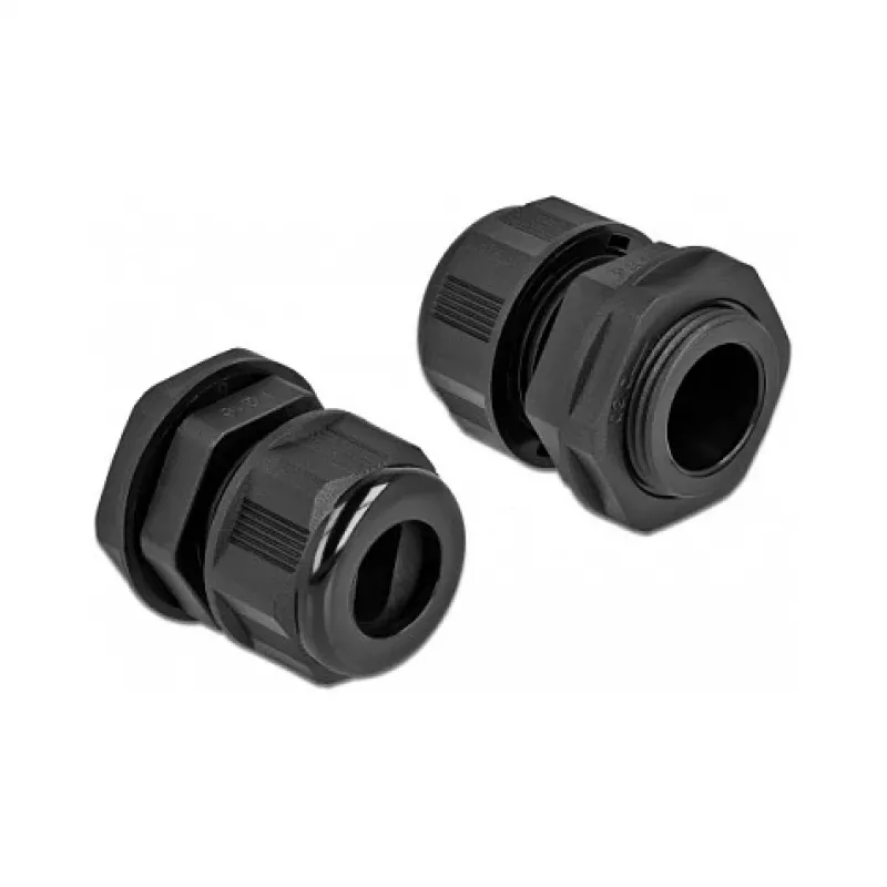 Passacavo DeLOCK 60385 nero plastica 2 pz.