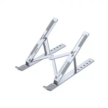 Supporto per laptop UNITEK OT155SL argento alluminio inclinabile 13-41°