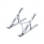 Supporto per laptop UNITEK OT155SL argento alluminio inclinabile 13-41°