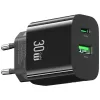 Caricabatterie USAMS USA001631 30W con 1x USB-C e 1x USB-A ricarica rapida