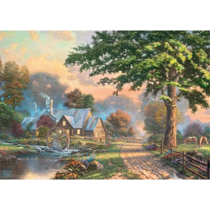 Puzzle in legno schmidt spiele 59797 Thomas Kinkade Studios 1000 pezzi, pezzi in legno