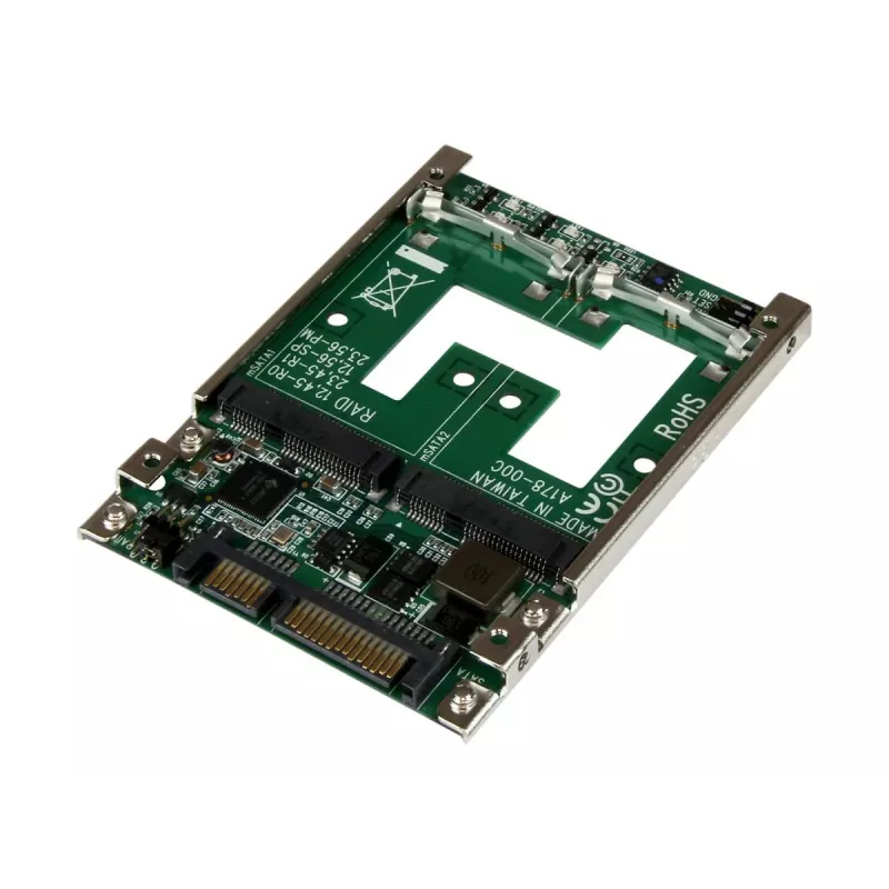 StarTech.com Adattatore convertitore RAID da doppio mSATA SSD a 2,5 pollici SATA
