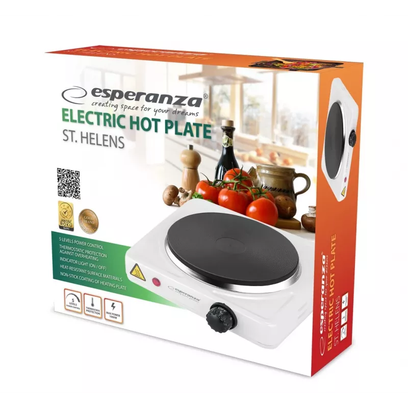 Fornello elettrico Esperanza EKH013W bianco
