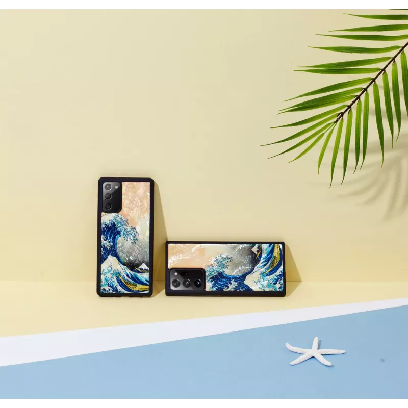 Custodia protettiva iKins per Samsung Galaxy Note 20 con design Great Wave
