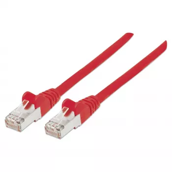 Cavo patch di rete Intellinet, Cat6, 0,5 m, rosso, rame, S/FTP, LSOH / LSZH, PVC, RJ45, contatti placcati oro, guaina antitorsione, con guaina, garanzia a vita