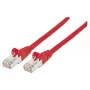 Cavo patch di rete Intellinet, Cat6, 0,5 m, rosso, rame, S/FTP, LSOH / LSZH, PVC, RJ45, contatti placcati oro, guaina antitorsione, con guaina, garanzia a vita