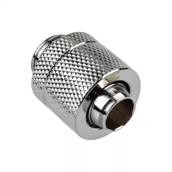 Raccordo Alphacool Eiszapfen dritto G1/4 maschio su 13/10 mm – cromo argento