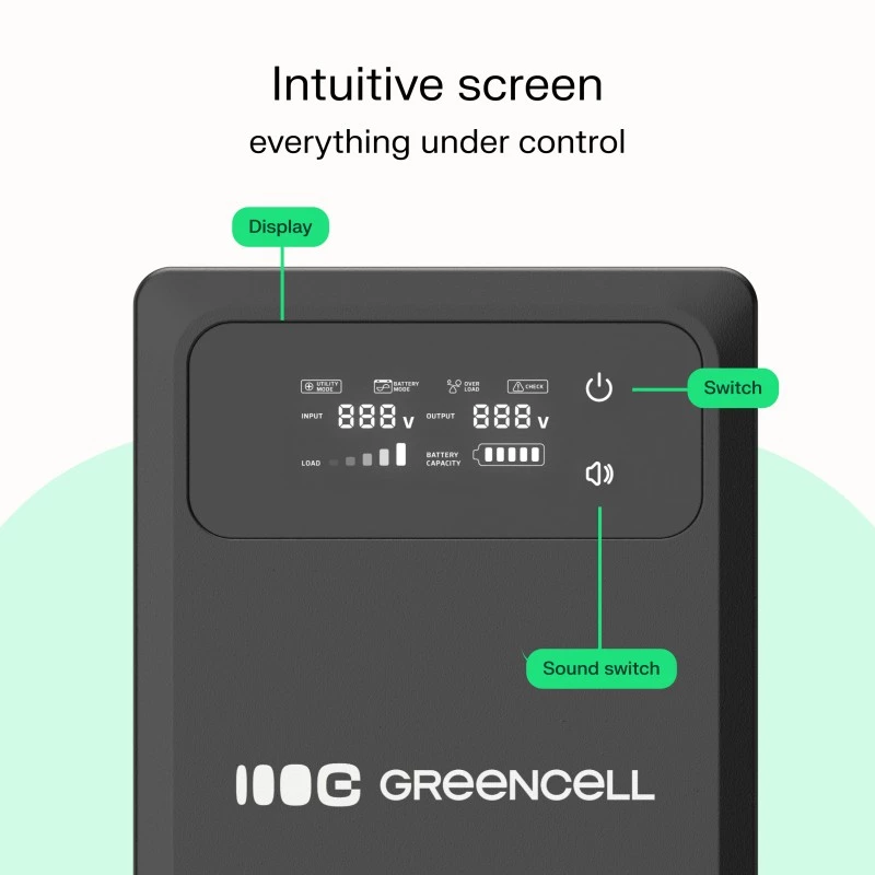 Gruppo di continuità UPS Green Cell UPSLPPC1200 2 kVA 1200 W