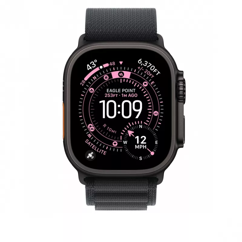 Cinturino Apple MG9G4ZM/A Smartwatch nero titanio poliestere spandex