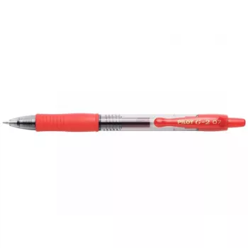 Penna gel retrattile Pilot BL-G2-7-R fine rosso