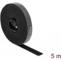 Nastro di montaggio DeLOCK velcro in rotolo L 5 m x L 15 mm nero