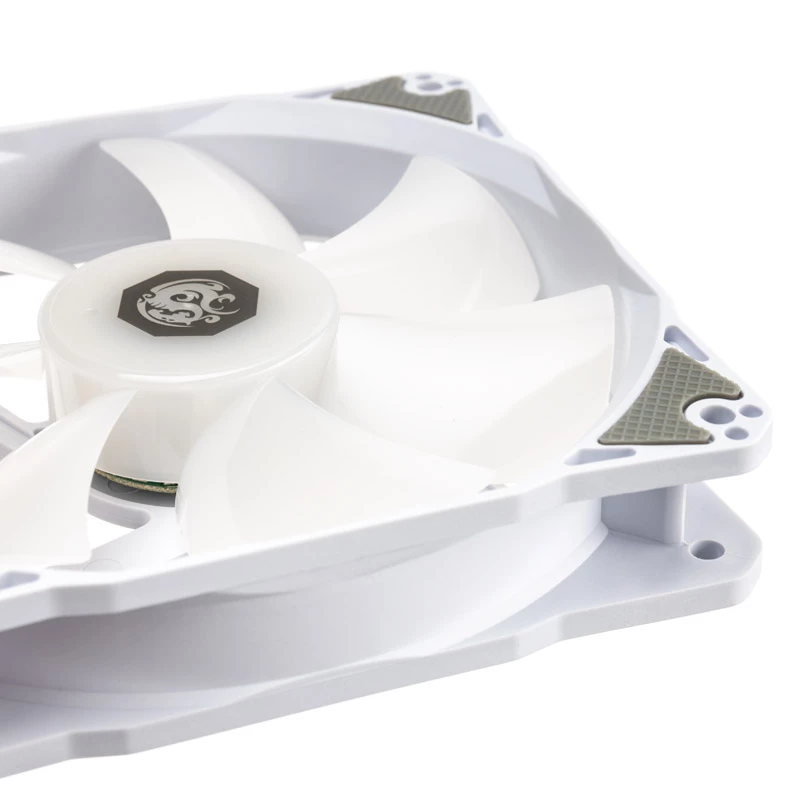 Confezione da 5 ventole per case PWM 120mm BitsPower Notos RGB — bianco (BPTA-FX1812NTWH-5)
