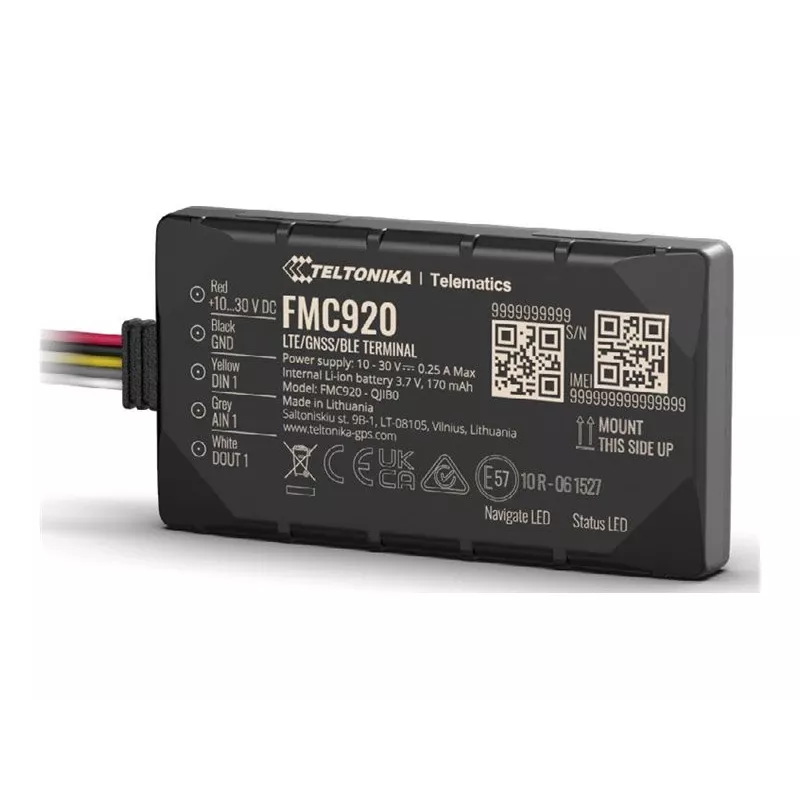 GPS tracker Teltonika FMC920 4G LTE CAT 1 0.128GB nero