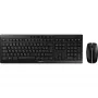 Tastiera e mouse CHERRY Stream Desktop Recharge universale RF wireless AZERTY belga nero