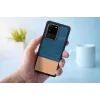 Custodia protettiva per smartphone Man and Wood Galaxy S20 Ultra Denim nero