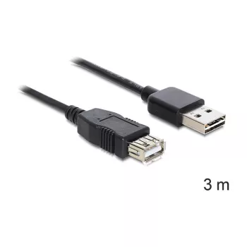 Cavo USB DeLOCK EASY-USB 2.0-A 3 m nero