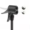 Rockbros 42610002001 pompa da terra per bicicletta con manometro nero