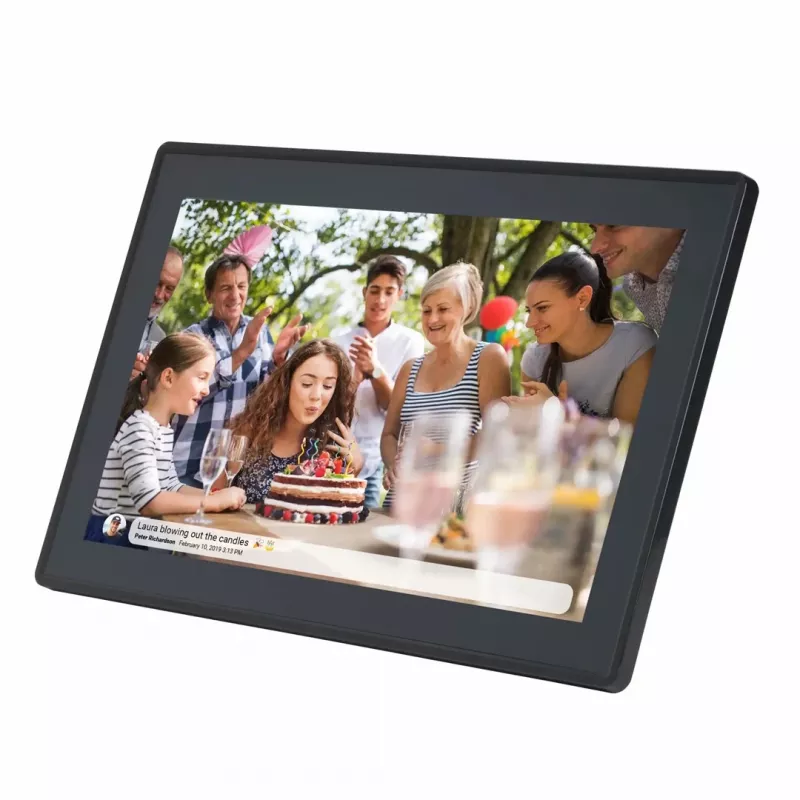 Denver PFF-1515B cornice digitale nero 39,6 cm (15,6 pollici) touchscreen Wi-Fi