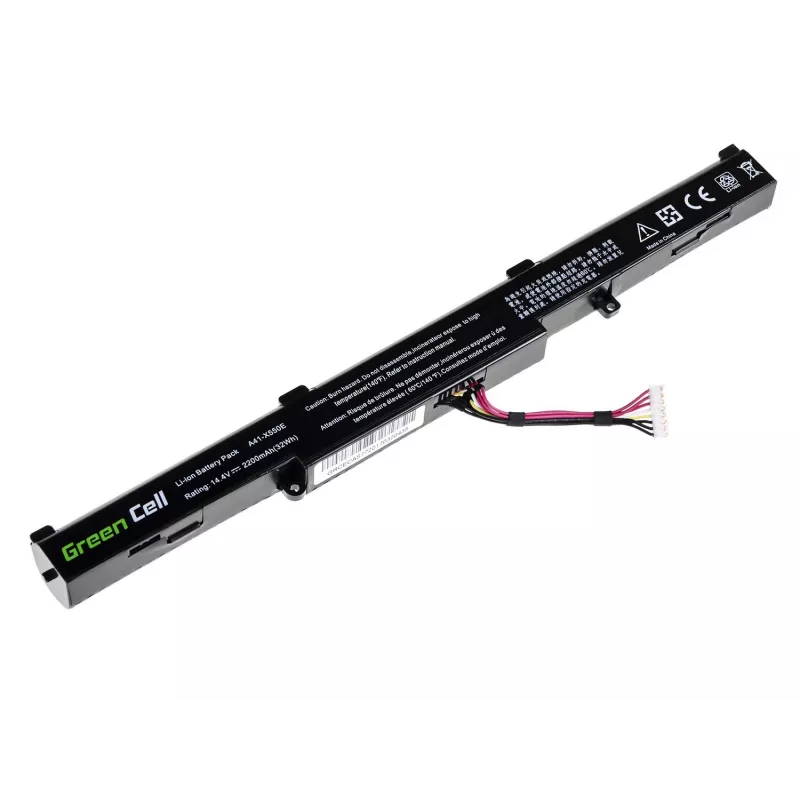 Green Cell AS77 batteria per ASUS A41-X550E (X550, F550, K550, R510), Li-Ion 14,4 V 2200 mAh, 4 celle, nera