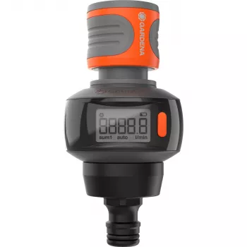Contatore d'acqua Gardena AquaCount 18350-20, nero/grigio/arancione