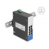 Switch Gigabit Ethernet DELOCK 80163, switch industriale 8 porte RJ45, unmanaged, case in metallo
