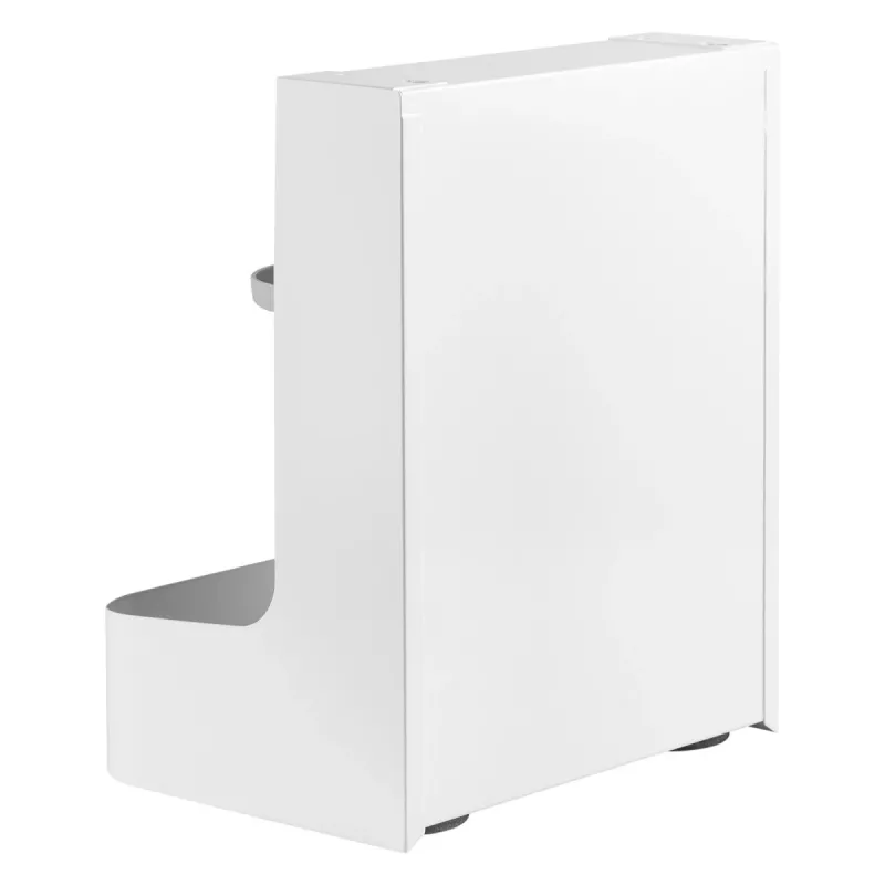 Ergo Office Scatola contenitore/organizer da sottoscrivania con vano accessori, bianco, max. 5 kg, ER-442