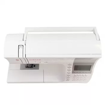 Macchina per cucire SINGER Quantum Stylist 9960 — 600 punti, 13 programmi automatici per asole, sistema a braccio libero