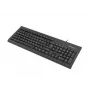 Tastiera completa con filo NATEC MORAY per ufficio e casa USB QWERTY US International nera, 104 tasti, tastierino numerico