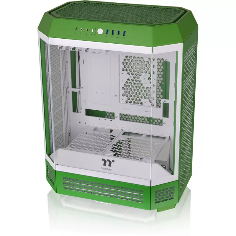 Thermaltake The Tower 600 case Mid-Tower ATX con pannello laterale in vetro (verde/bianco)