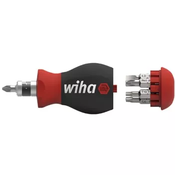 Wiha Stubby cacciavite a bit 8 pz. esagono interno, esagono esterno, Phillips, Pozidriv, taglio, TORX (43613)