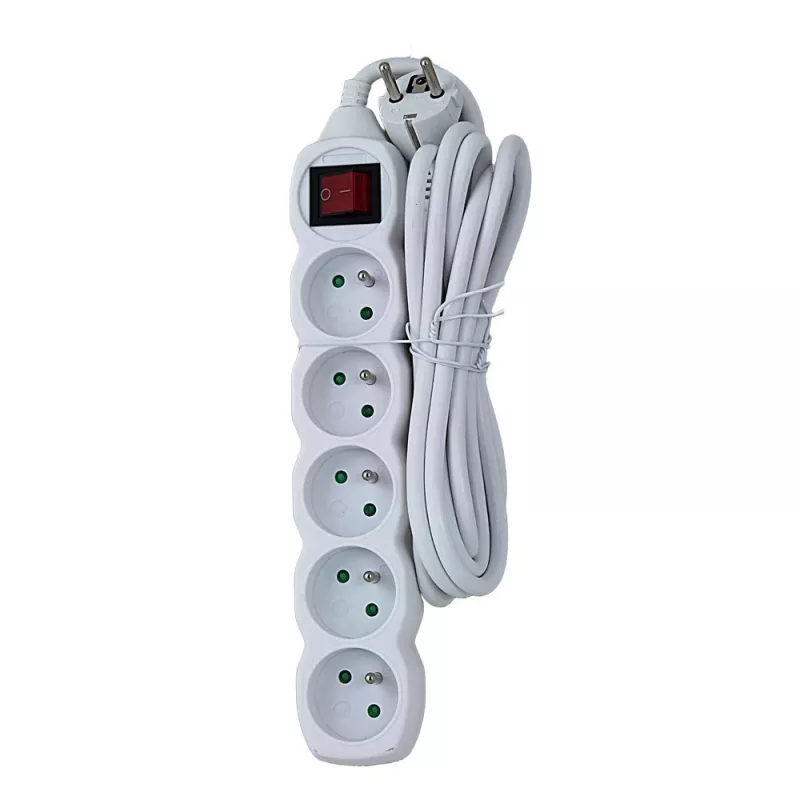 Esperanza ELK215W distributore di corrente 3 m 5 presa/e AC per interni bianco