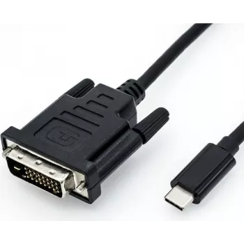 Adattatore cavo video ROLINE 11.04.5830 USB Type-C a DVI 1m nero
