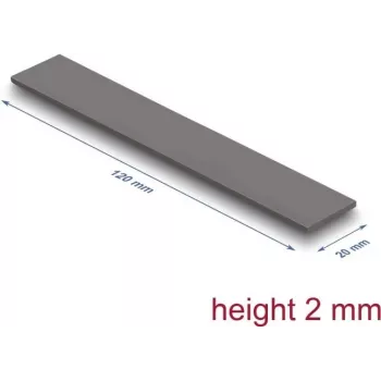 Pad termico DeLOCK 18477 3 W/m·K grigio 20x120x2 mm