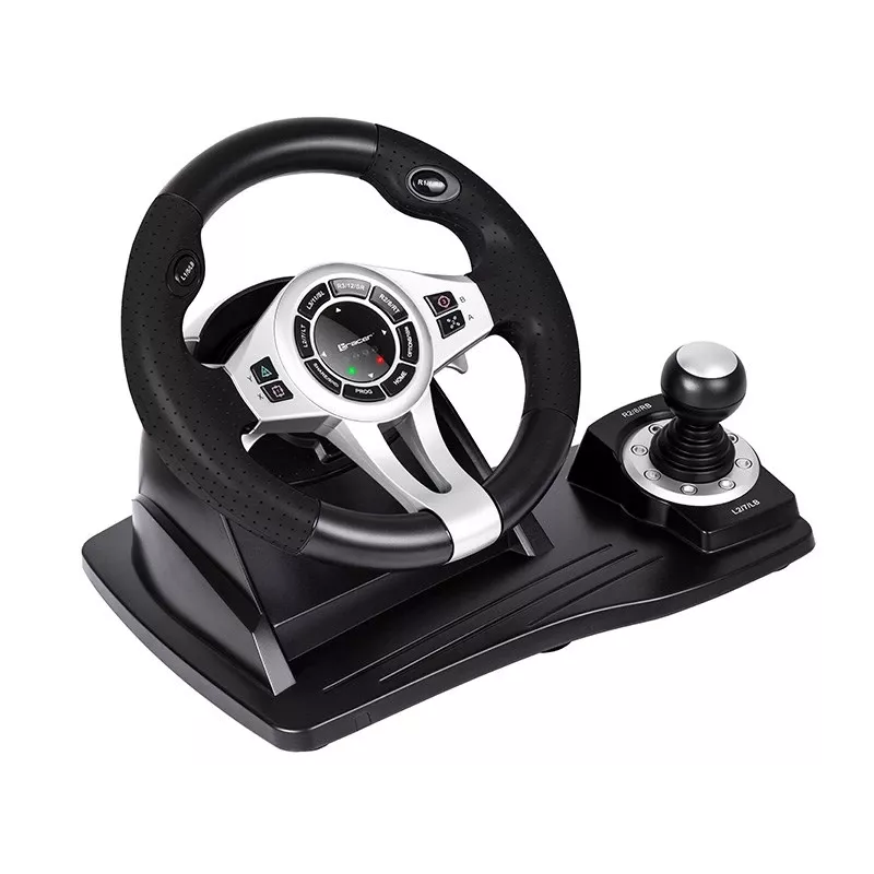 Tracer TRAJOY46524 controller gaming nero volante + pedali PlayStation 4, Playstation 3