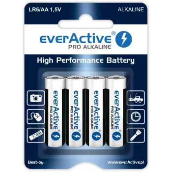 Batteria monouso everActive alcalina AA 1,5 V LR64BLPA confezione da 4